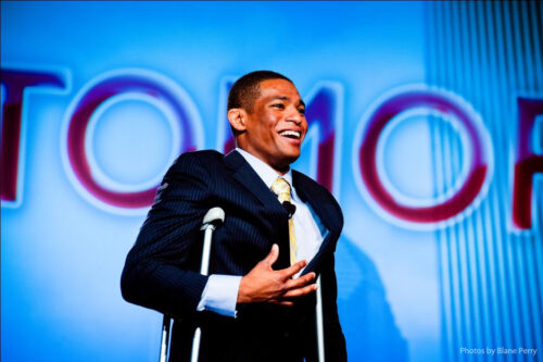 Overcoming adversity and Grit keynote speaker Anthony Robles is represented by Rave Speakers