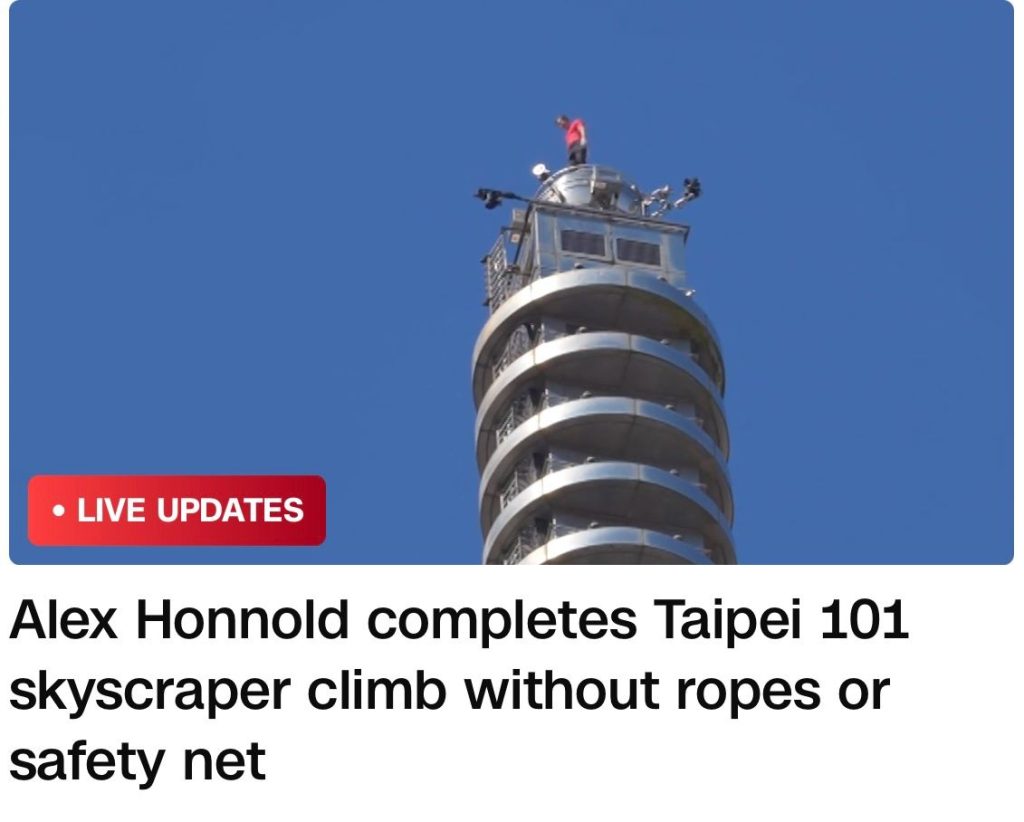 Execution and Adversity keynote speaker Alex Honnold represented by Rave Speakers